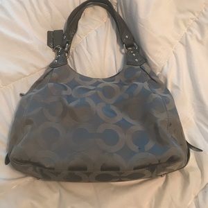 Coach gray purse